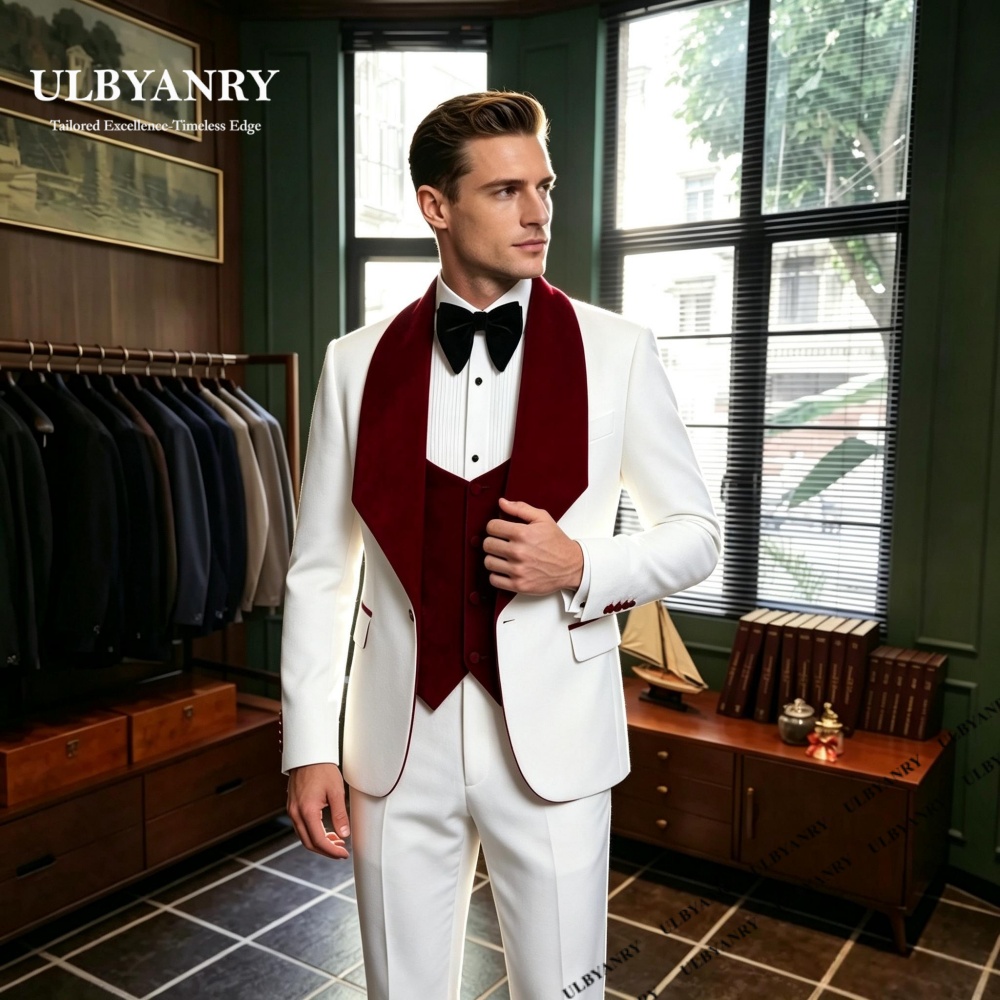Men'S Grooming Trends - Męski garnitur wizytowy składający się z