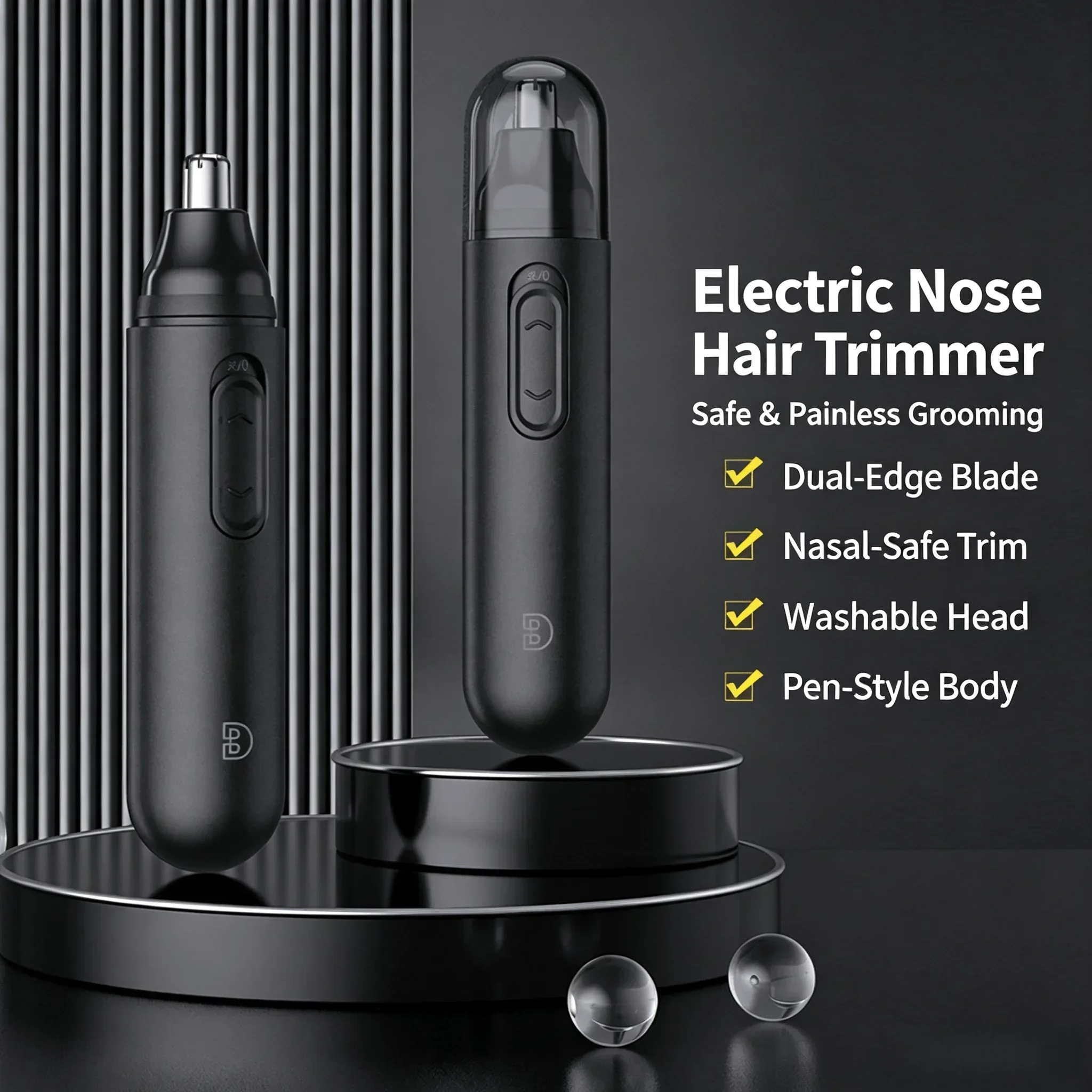 Men'S Grooming Nose And Ear - Elektryczny trymer do nosa, cichy, bezbolesny,