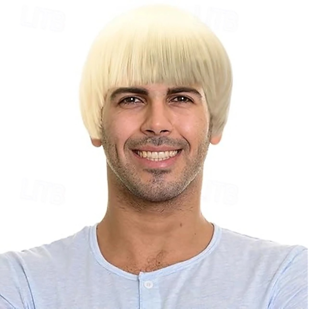 Men'S Grooming Haircut - Syntetyczna peruka męska, krótka, w stylu