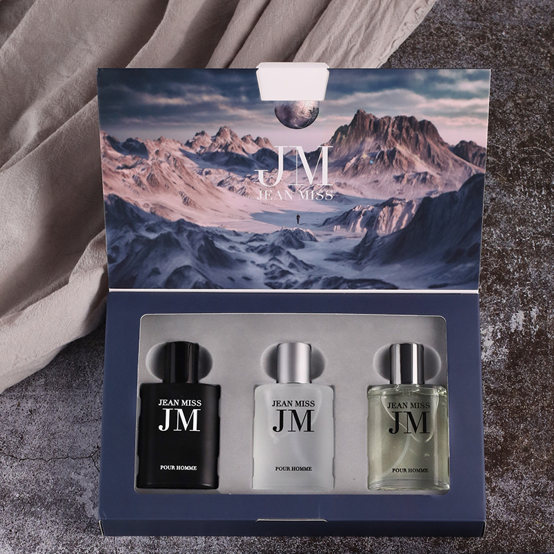Cologne Spray Bottle - 3-częściowy zestaw prezentowy męskiej wody toaletowej,
