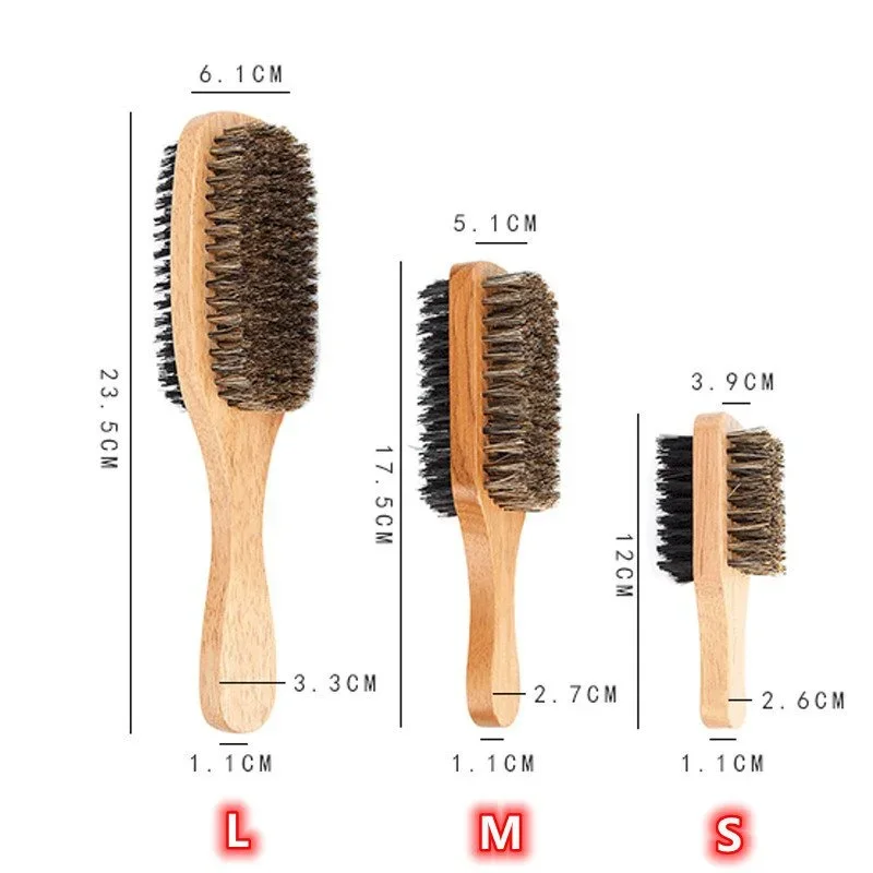 Men'S Grooming Product - Szczotka do brody z naturalnym drewnianym