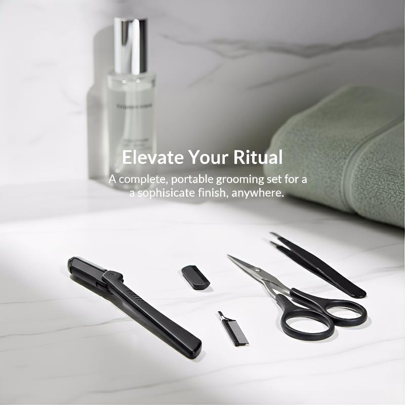 Men'S Grooming Makeup - Zestaw do stylizacji brwi ze stali